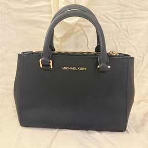 Michael Kors Navy Satchel